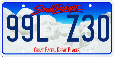 SD license plate 99LZ30