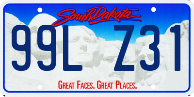 SD license plate 99LZ31
