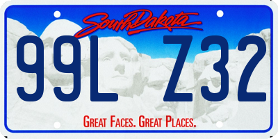 SD license plate 99LZ32