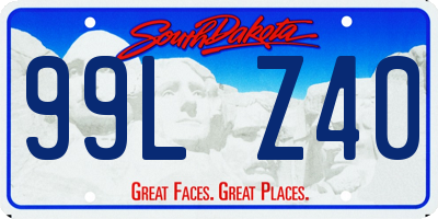 SD license plate 99LZ40