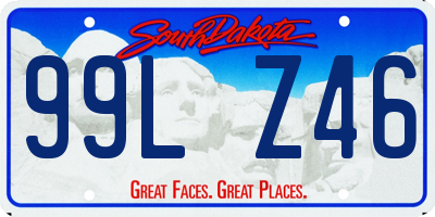 SD license plate 99LZ46