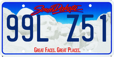 SD license plate 99LZ51