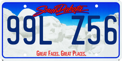 SD license plate 99LZ56