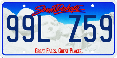 SD license plate 99LZ59