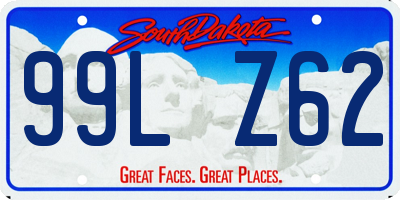 SD license plate 99LZ62