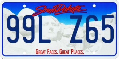 SD license plate 99LZ65