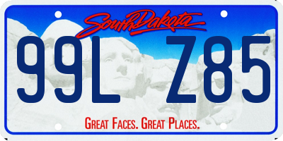 SD license plate 99LZ85