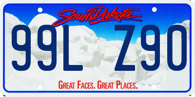 SD license plate 99LZ90