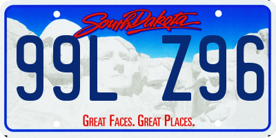 SD license plate 99LZ96
