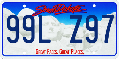 SD license plate 99LZ97