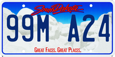 SD license plate 99MA24