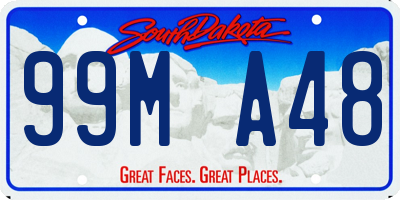 SD license plate 99MA48