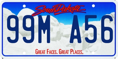 SD license plate 99MA56