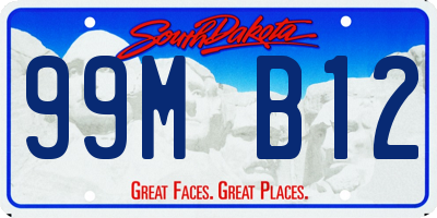 SD license plate 99MB12