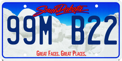 SD license plate 99MB22