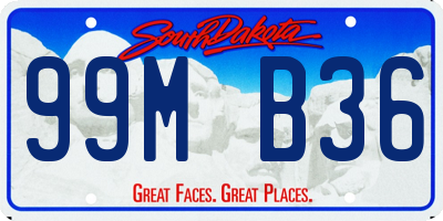 SD license plate 99MB36