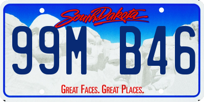 SD license plate 99MB46