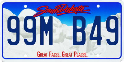 SD license plate 99MB49