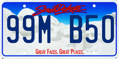 SD license plate 99MB50
