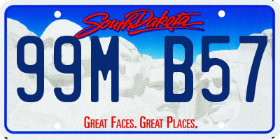 SD license plate 99MB57