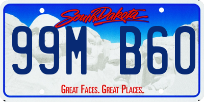 SD license plate 99MB60