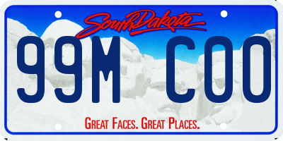 SD license plate 99MC00