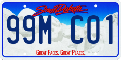 SD license plate 99MC01