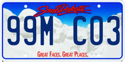 SD license plate 99MC03