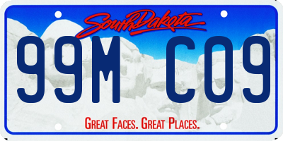 SD license plate 99MC09