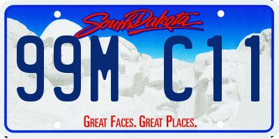 SD license plate 99MC11