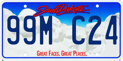 SD license plate 99MC24