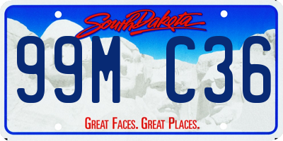 SD license plate 99MC36