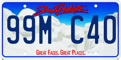 SD license plate 99MC40