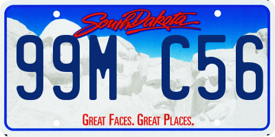 SD license plate 99MC56