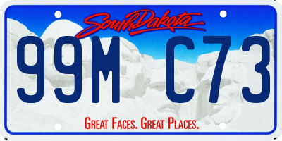 SD license plate 99MC73