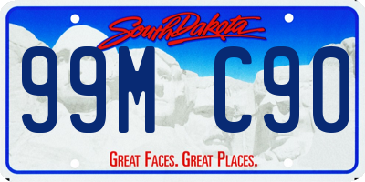 SD license plate 99MC90