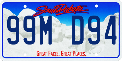 SD license plate 99MD94