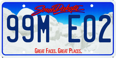 SD license plate 99ME02