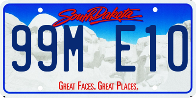 SD license plate 99ME10