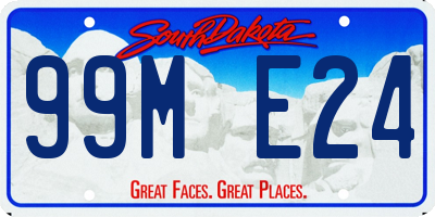 SD license plate 99ME24
