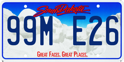 SD license plate 99ME26