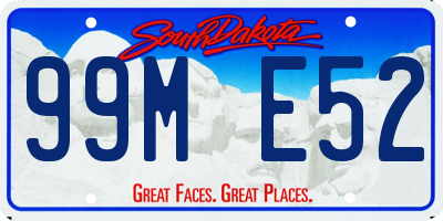 SD license plate 99ME52