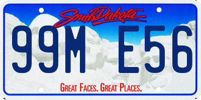 SD license plate 99ME56