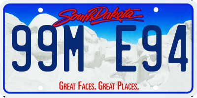 SD license plate 99ME94