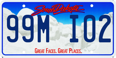 SD license plate 99MI02