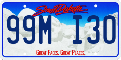 SD license plate 99MI30