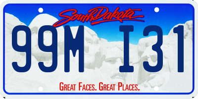 SD license plate 99MI31