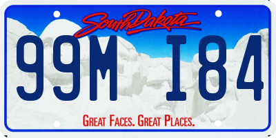 SD license plate 99MI84