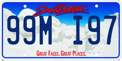 SD license plate 99MI97