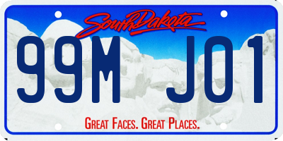 SD license plate 99MJ01